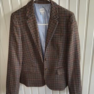 J. Crew Factory Houndstooth Blazer - Black and Brown